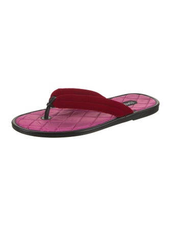 Tom Ford Velvet Flip Flops