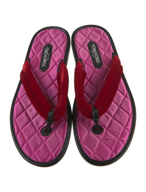 Tom Ford Velvet Flip Flops