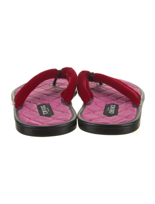 Tom Ford Velvet Flip Flops