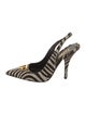 Tom Ford Ponyhair Animal Print Slingback Pumps