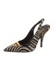 Tom Ford Ponyhair Animal Print Slingback Pumps