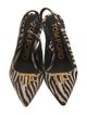 Tom Ford Ponyhair Animal Print Slingback Pumps