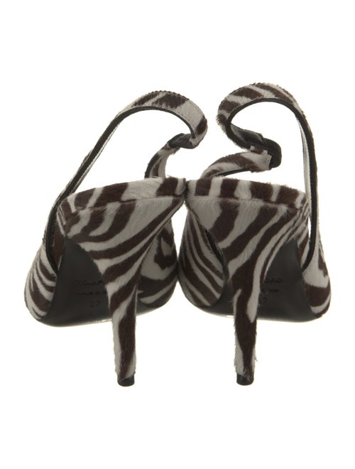 Tom Ford Ponyhair Animal Print Slingback Pumps