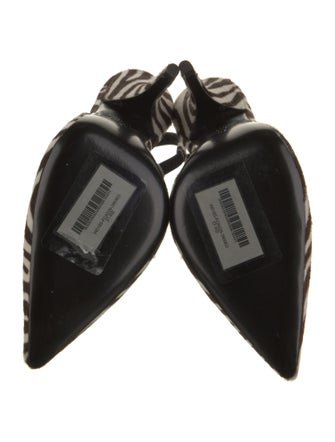 Tom Ford Ponyhair Animal Print Slingback Pumps