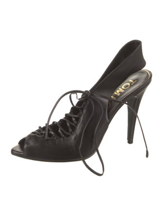 Tom Ford Leather Slingback Sandals