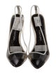Tom Ford PVC Leather Trim Embellishment Slingback Pumps