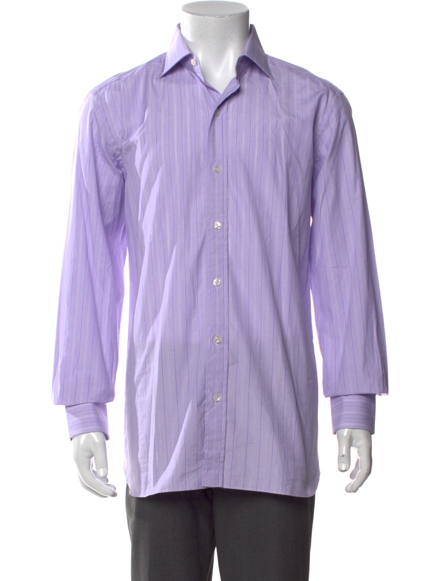 Tom Ford Striped Long Sleeve Dress Shirt