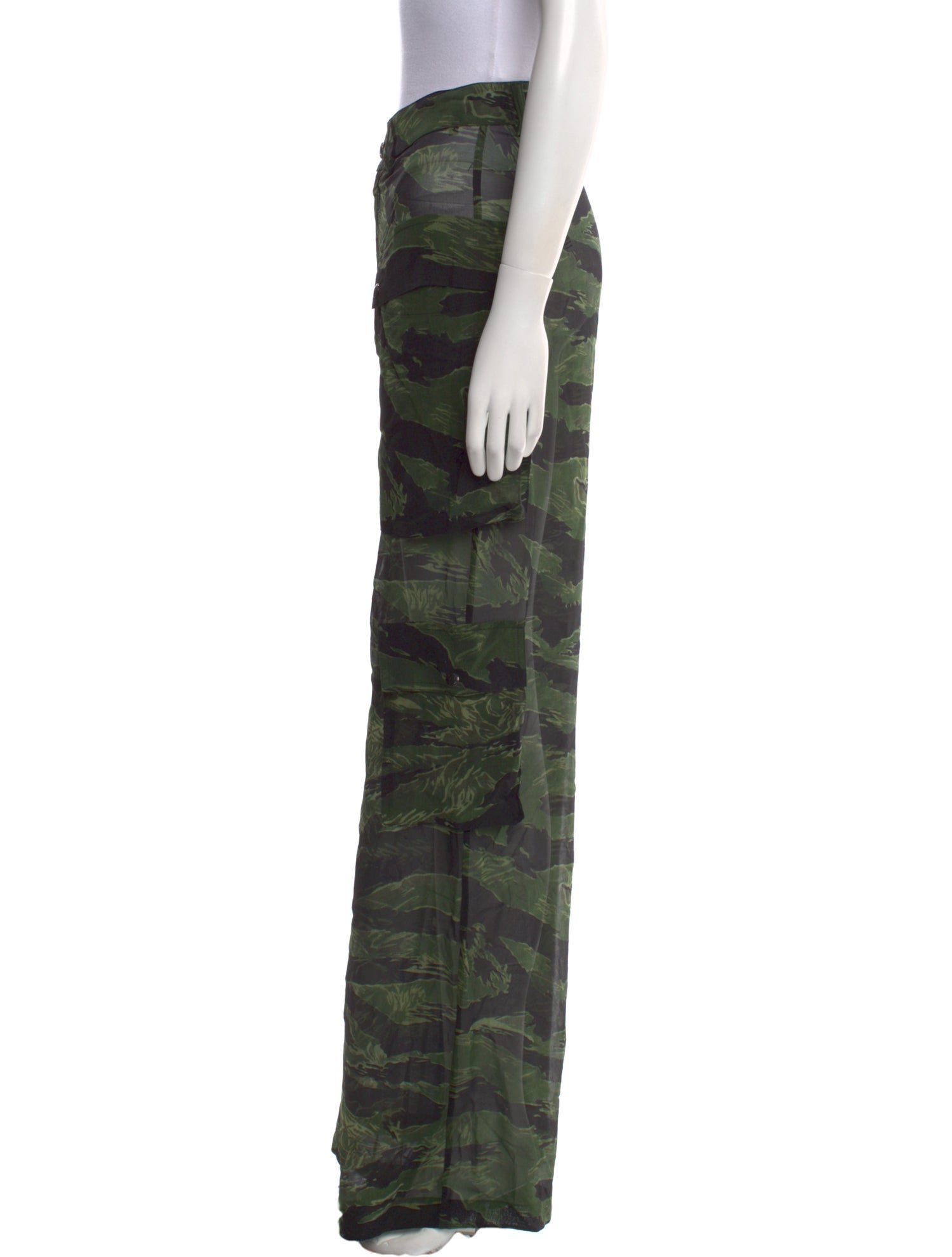 Tom Ford Camouflage Print Wide Leg Pants