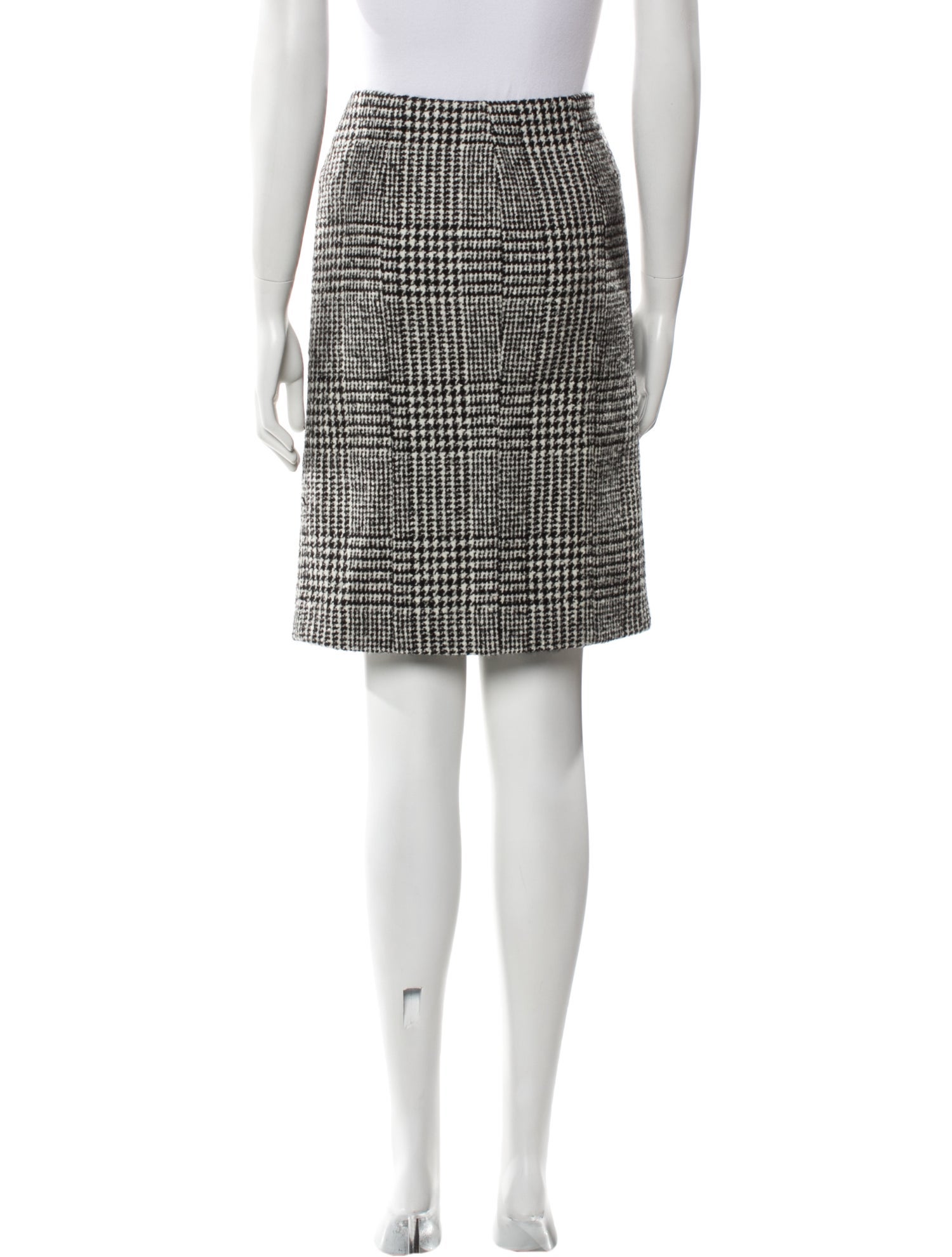 Tom Ford Houndstooth Print Knee-Length Skirt