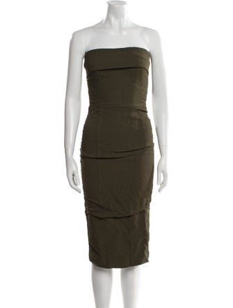 Tom Ford Strapless Knee-Length Dress