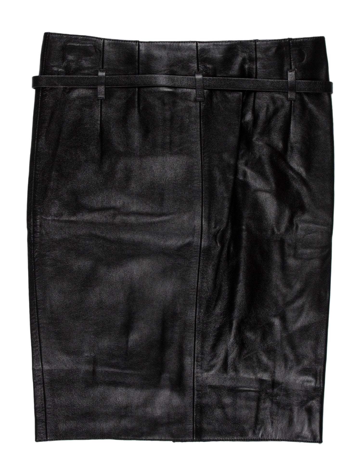 Tom Ford Faux Leather Knee-Length Skirt
