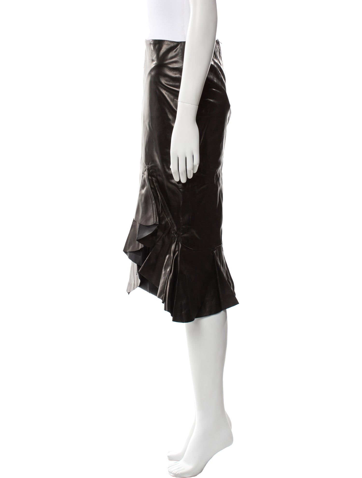 Tom Ford Ruffle Embellishment Knee-Length Skirt w/ Tags