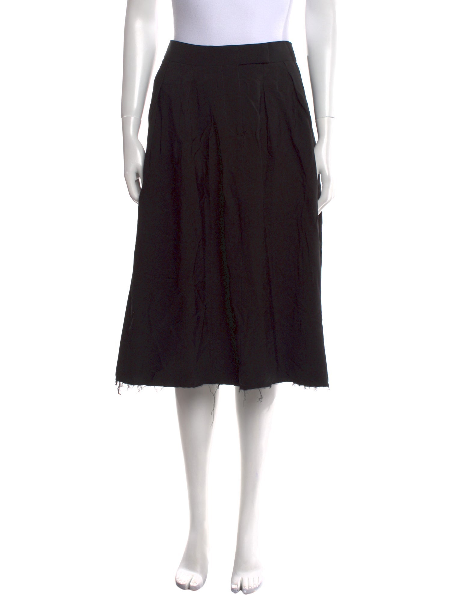 Tom Ford Raw-Edge Trim Knee-Length Skirt