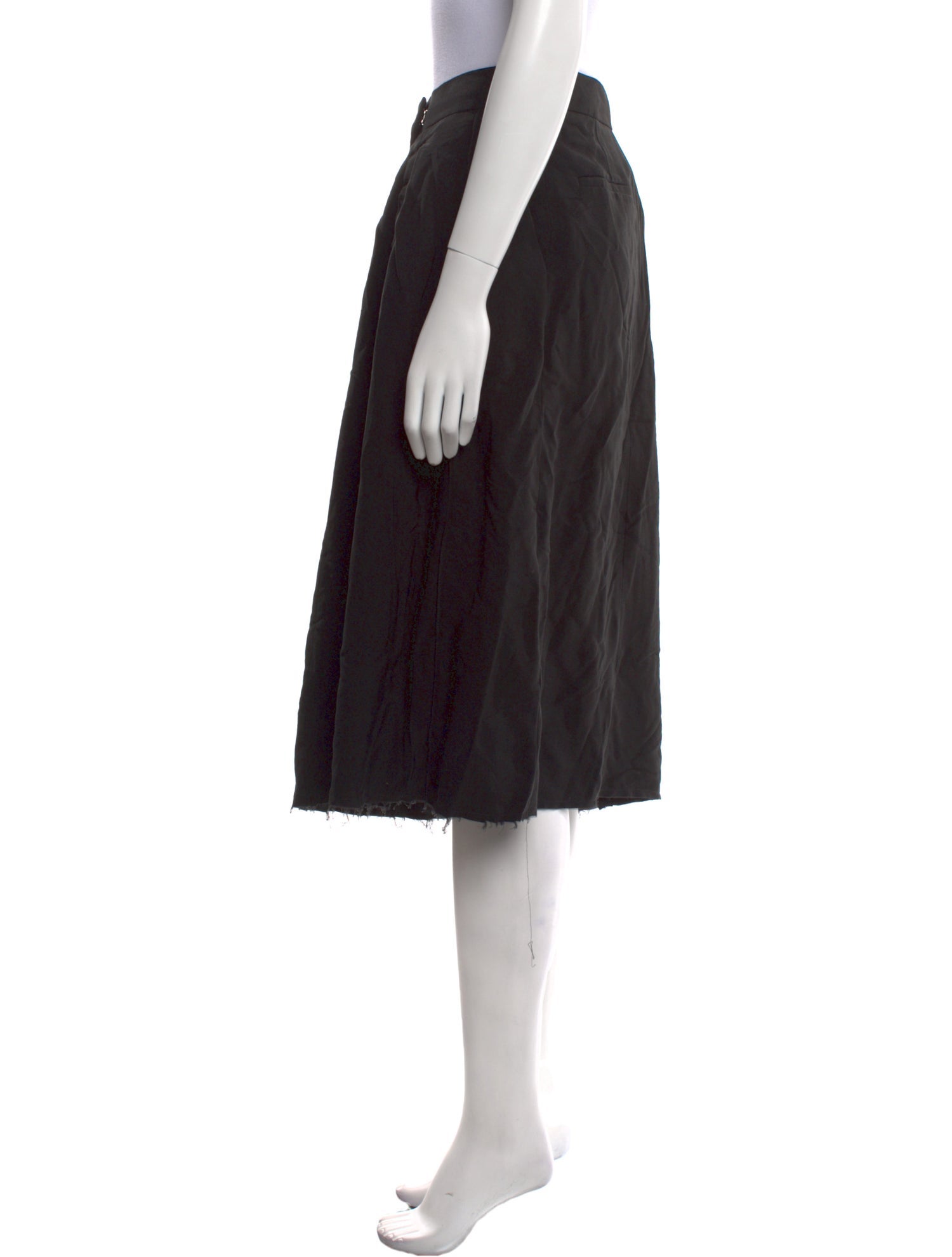 Tom Ford Raw-Edge Trim Knee-Length Skirt