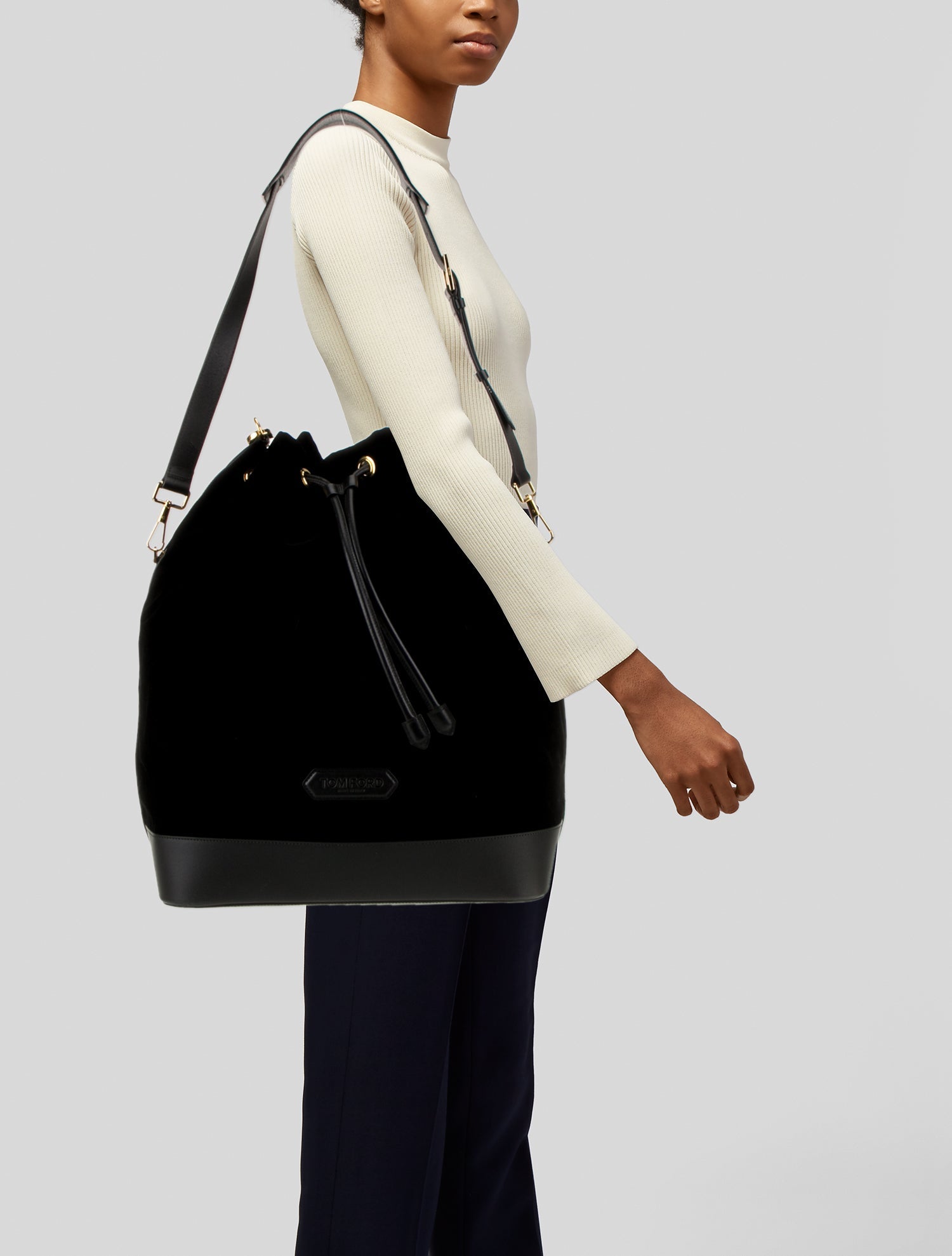 Tom Ford Velvet Bucket Bag