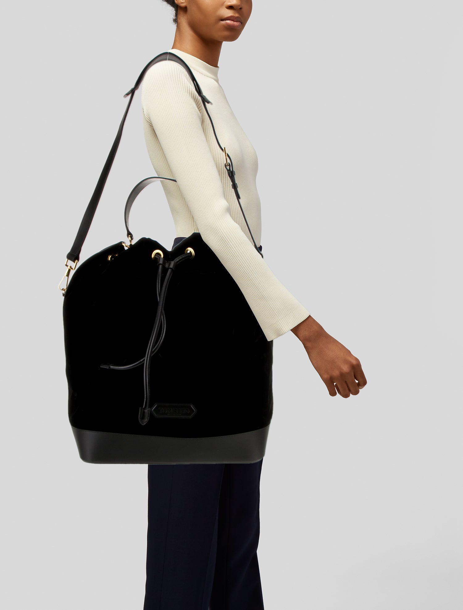 Tom Ford Velvet Bucket Bag