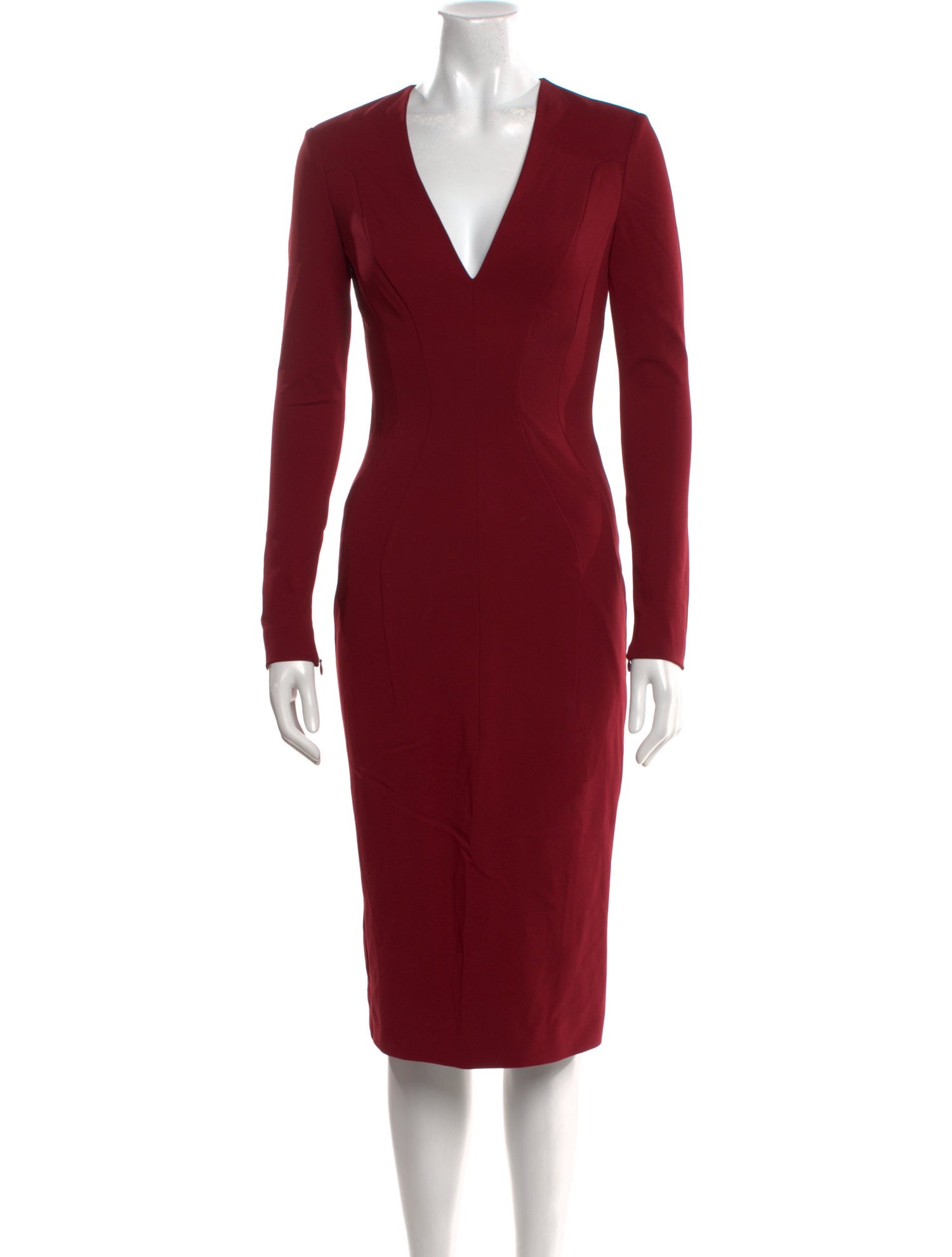 Tom Ford V-Neck Midi Length Dress