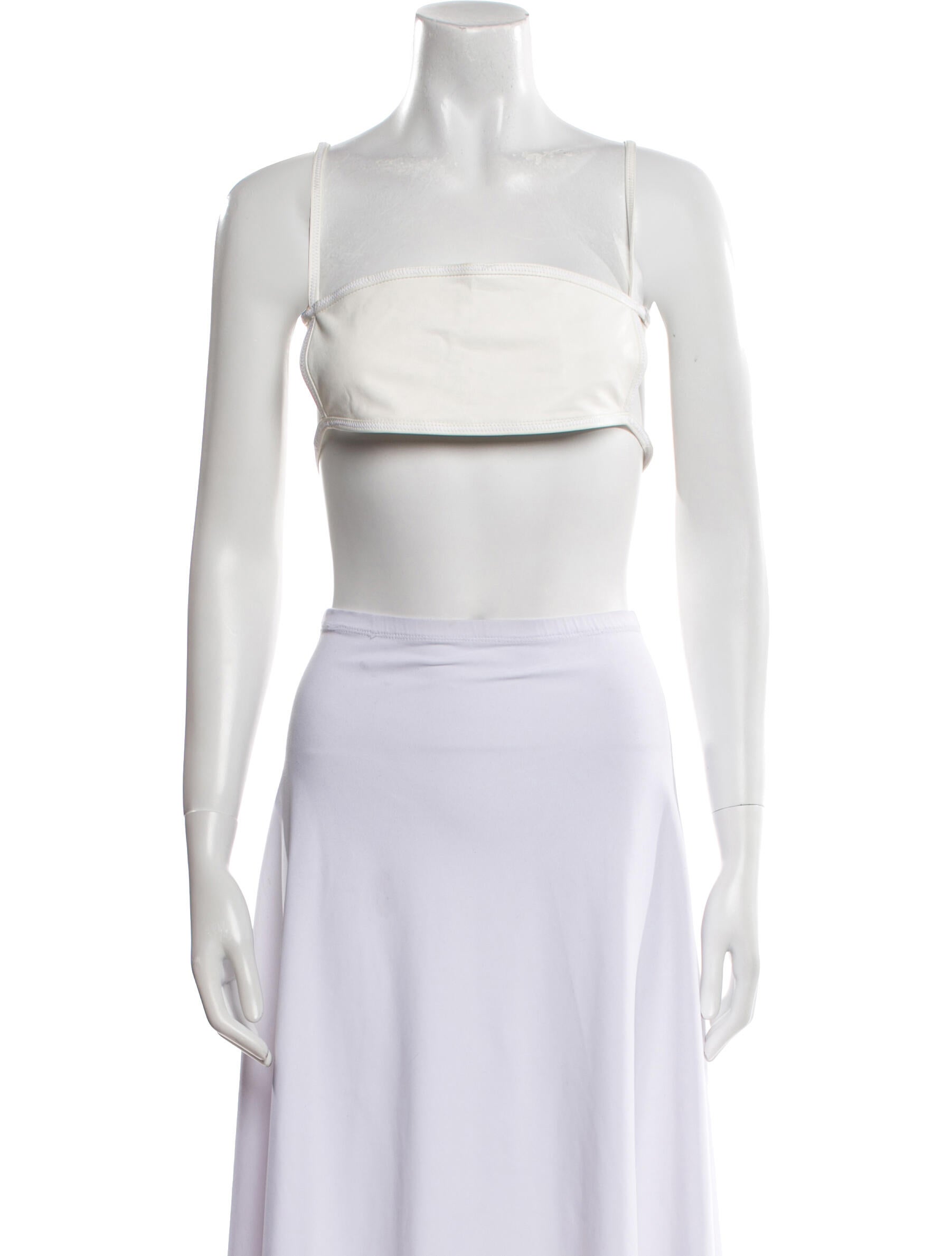 Tom Ford Square Neckline Sleeveless Crop Top