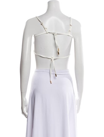 Tom Ford Square Neckline Sleeveless Crop Top