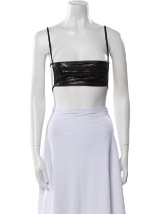 Tom Ford Square Neckline Sleeveless Crop Top