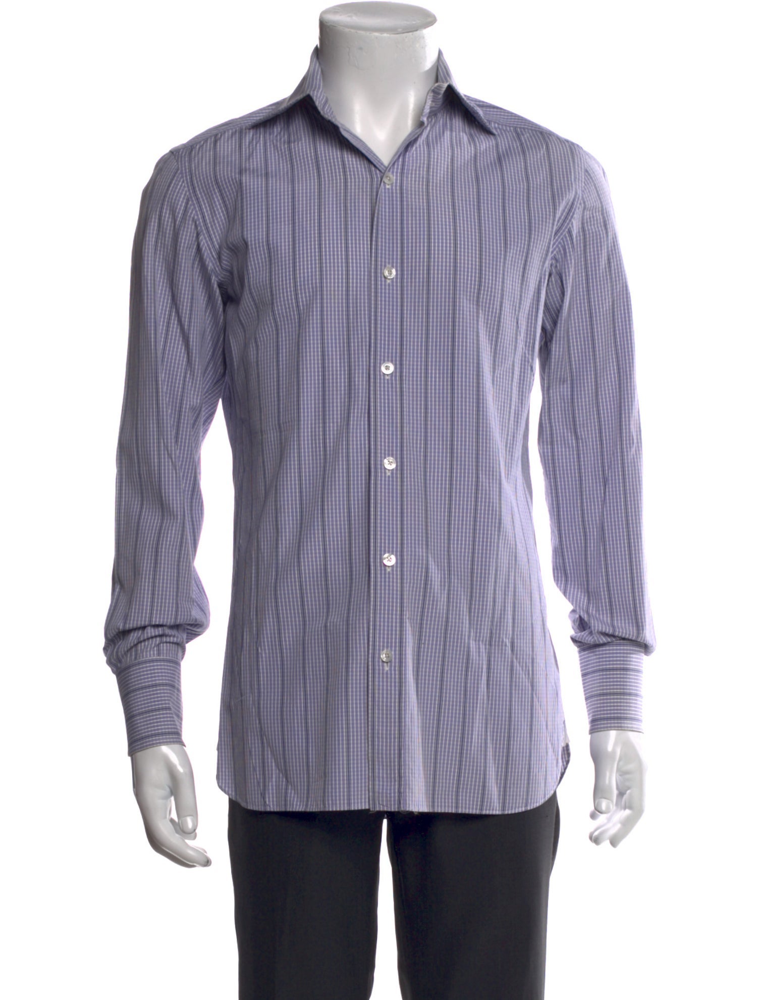 Tom Ford Striped Long Sleeve Dress Shirt