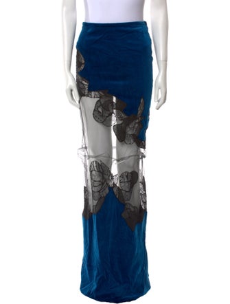 Tom Ford Floral Print Long Skirt