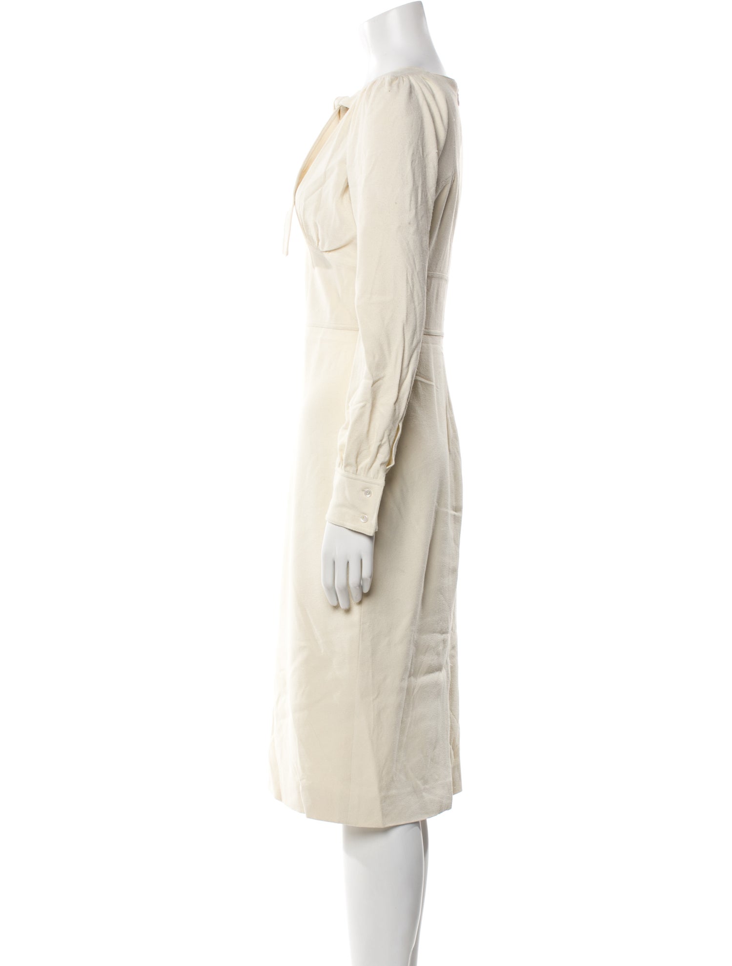 Tom Ford Bateau Neckline Midi Length Dress