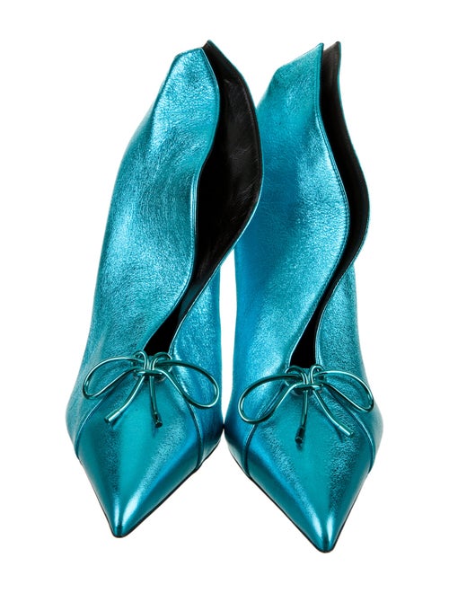 Tom Ford Leather Bow Accents Boots