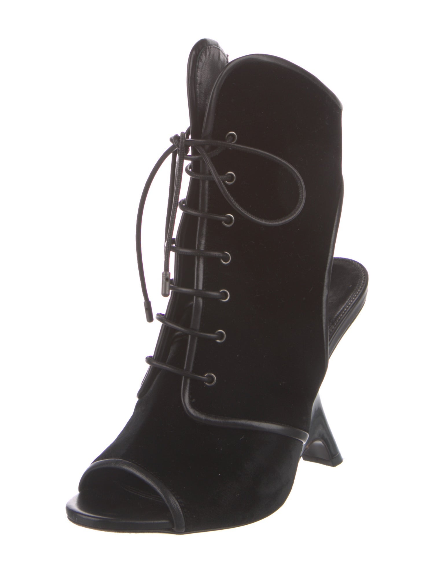 Tom Ford Velvet Lace-Up Boots