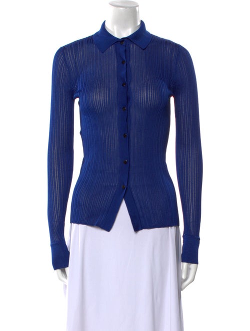 Tom Ford Long Sleeve Button-Up Top