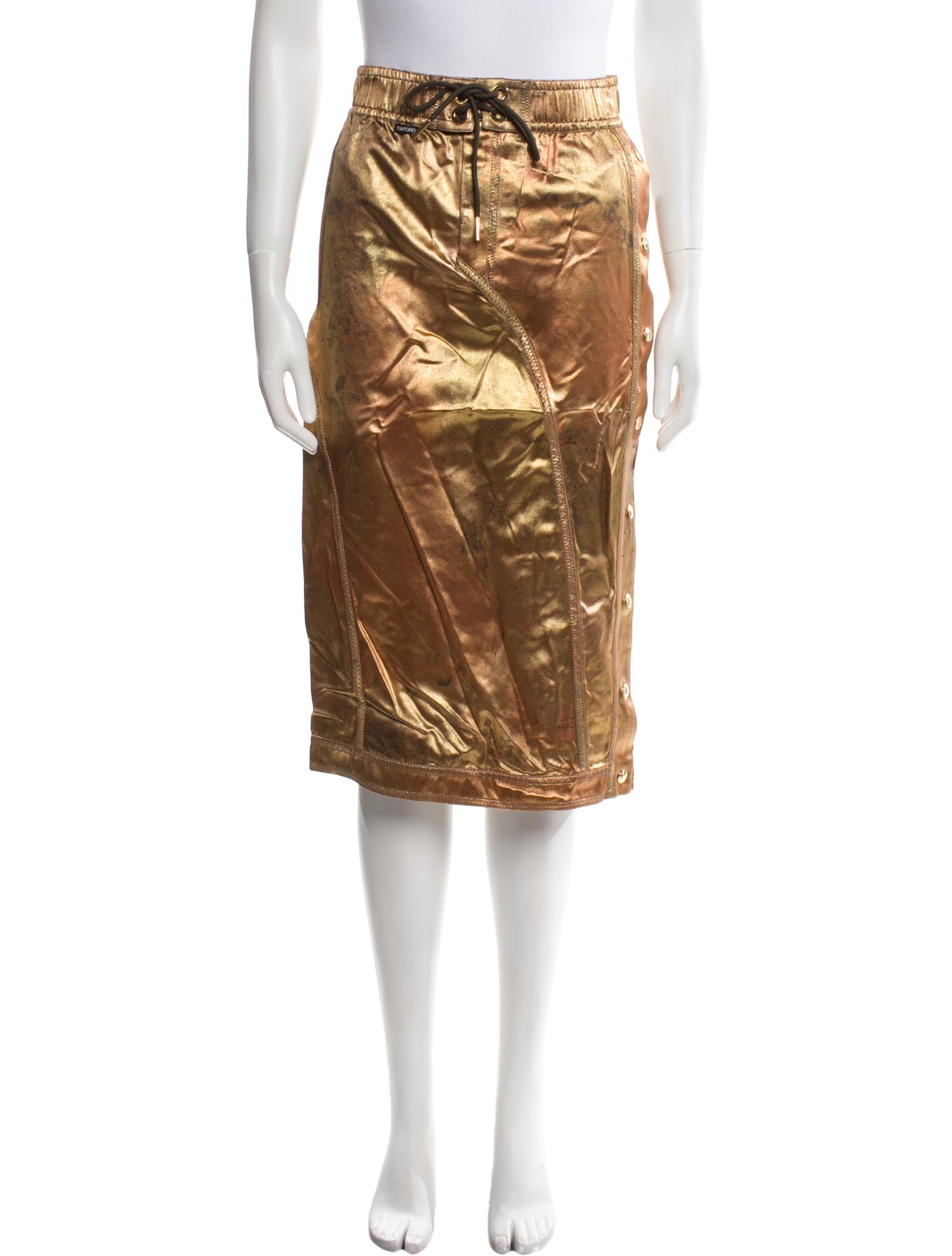 Tom Ford Glitter Accents Knee-Length Skirt