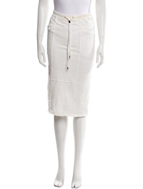 Tom Ford Raw-Edge Trim Knee-Length Skirt