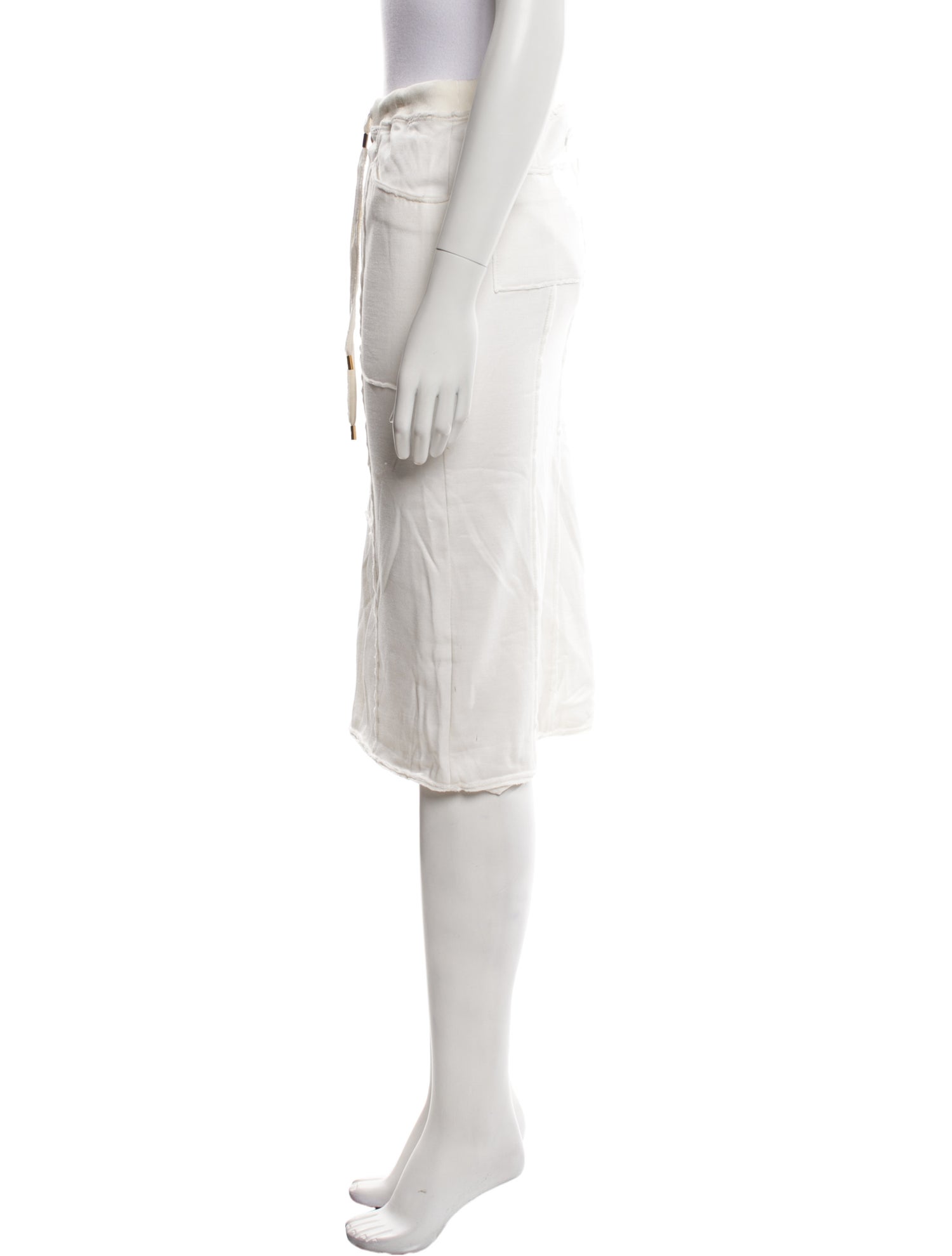 Tom Ford Raw-Edge Trim Knee-Length Skirt