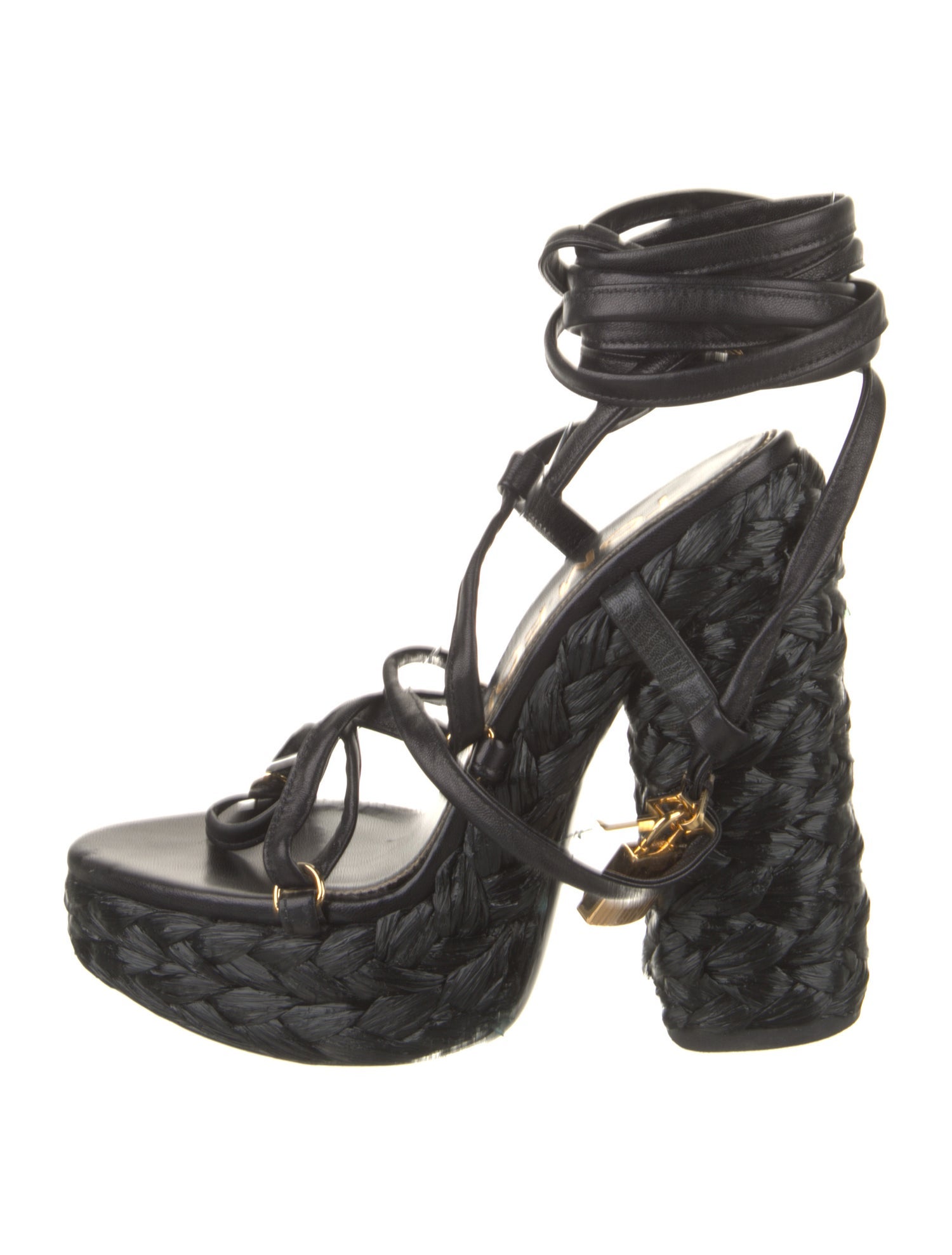 Tom Ford Leather Braided Accents Gladiator Sandals