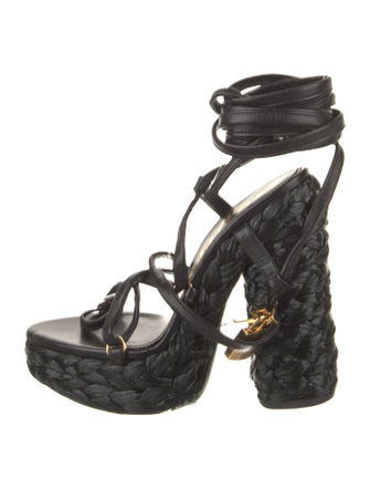 Tom Ford Leather Braided Accents Gladiator Sandals
