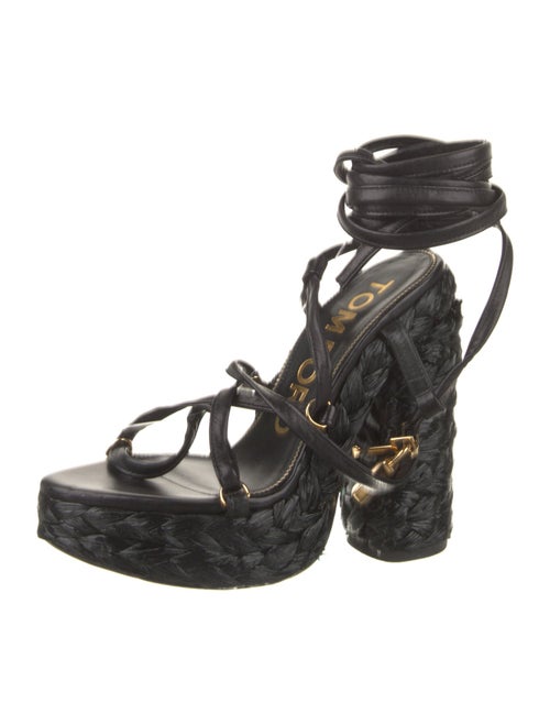 Tom Ford Leather Braided Accents Gladiator Sandals