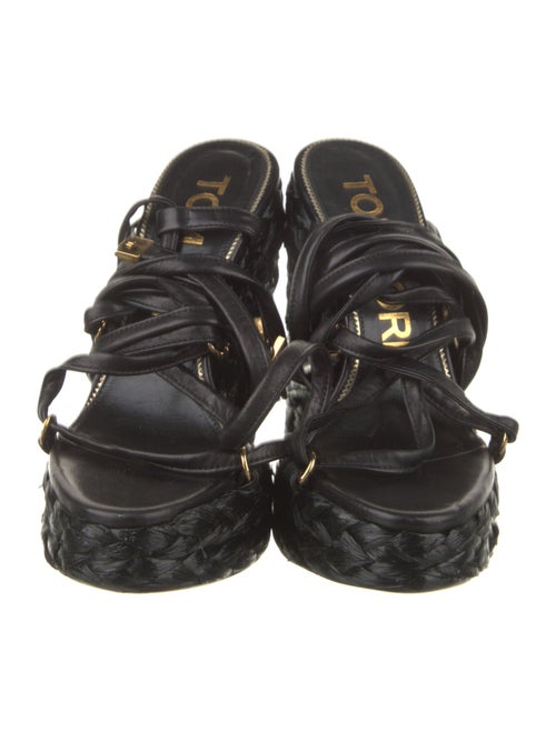 Tom Ford Leather Braided Accents Gladiator Sandals