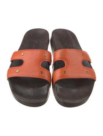 Tom Ford Leather Studded Accents Slides