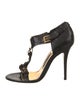 Tom Ford Embossed Leather T-Strap Sandals