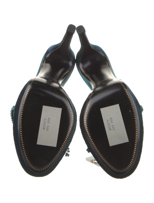 Tom Ford Leather Crystal Embellishments Sandals