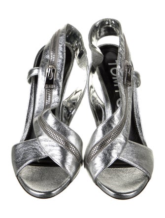 Tom Ford Leather Slingback Sandals