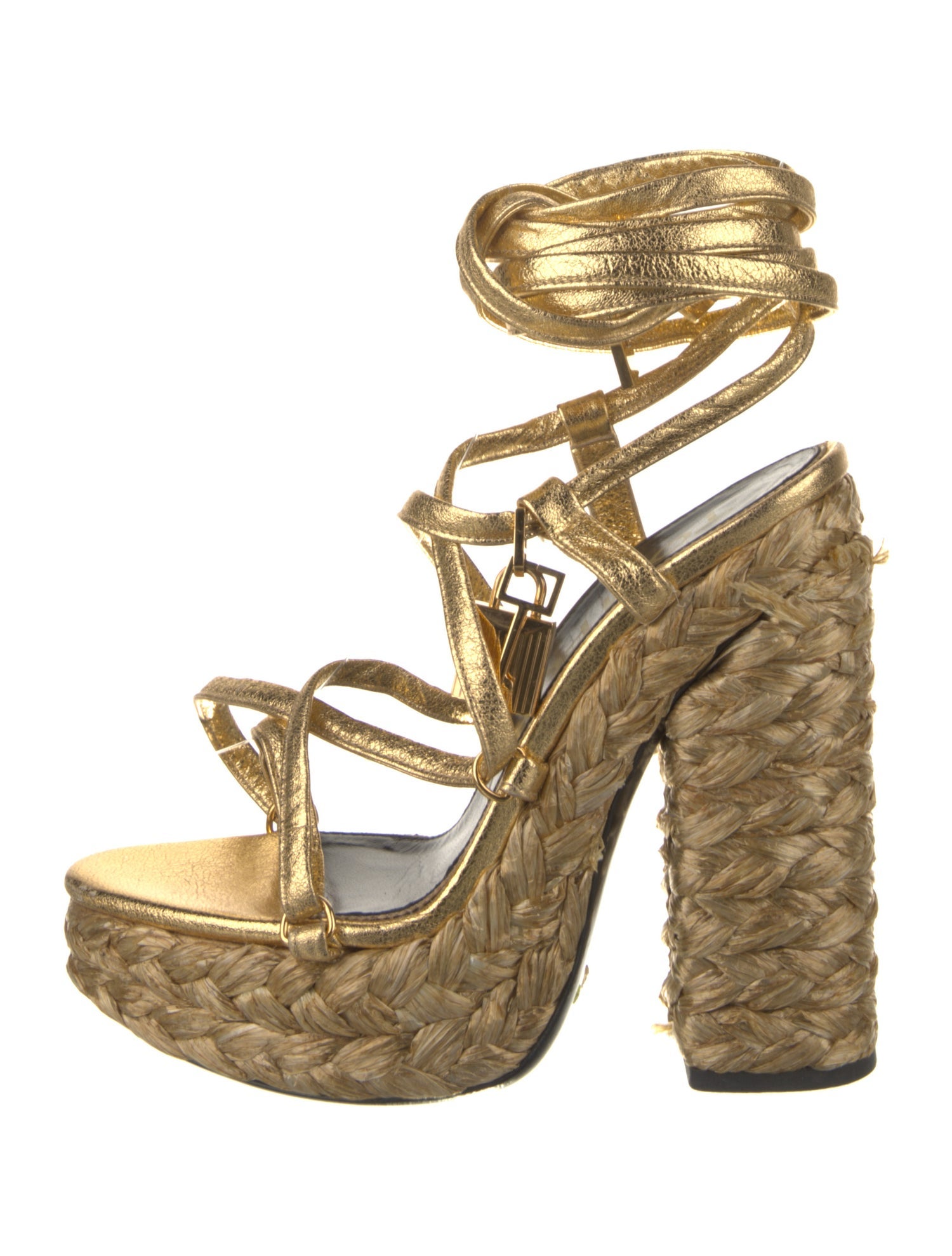 Tom Ford Leather Braided Accents Espadrilles