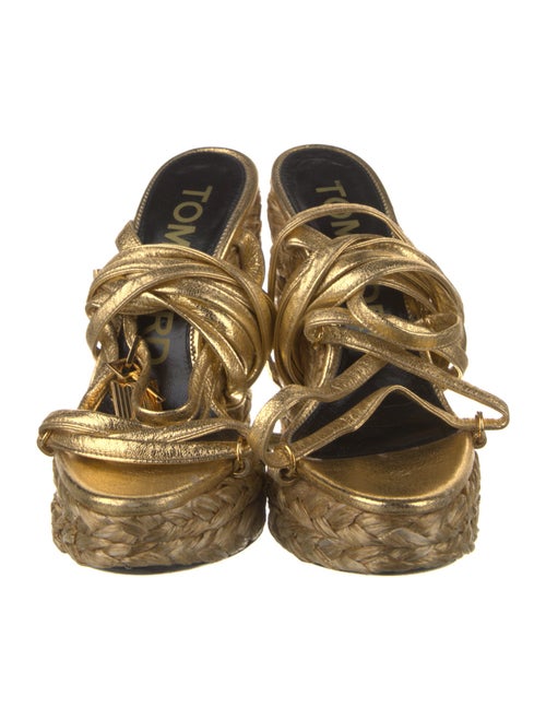 Tom Ford Leather Braided Accents Espadrilles