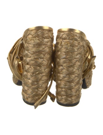 Tom Ford Leather Braided Accents Espadrilles