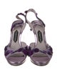 Tom Ford Mesh Floral Print Slingback Sandals