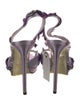 Tom Ford Mesh Floral Print Slingback Sandals