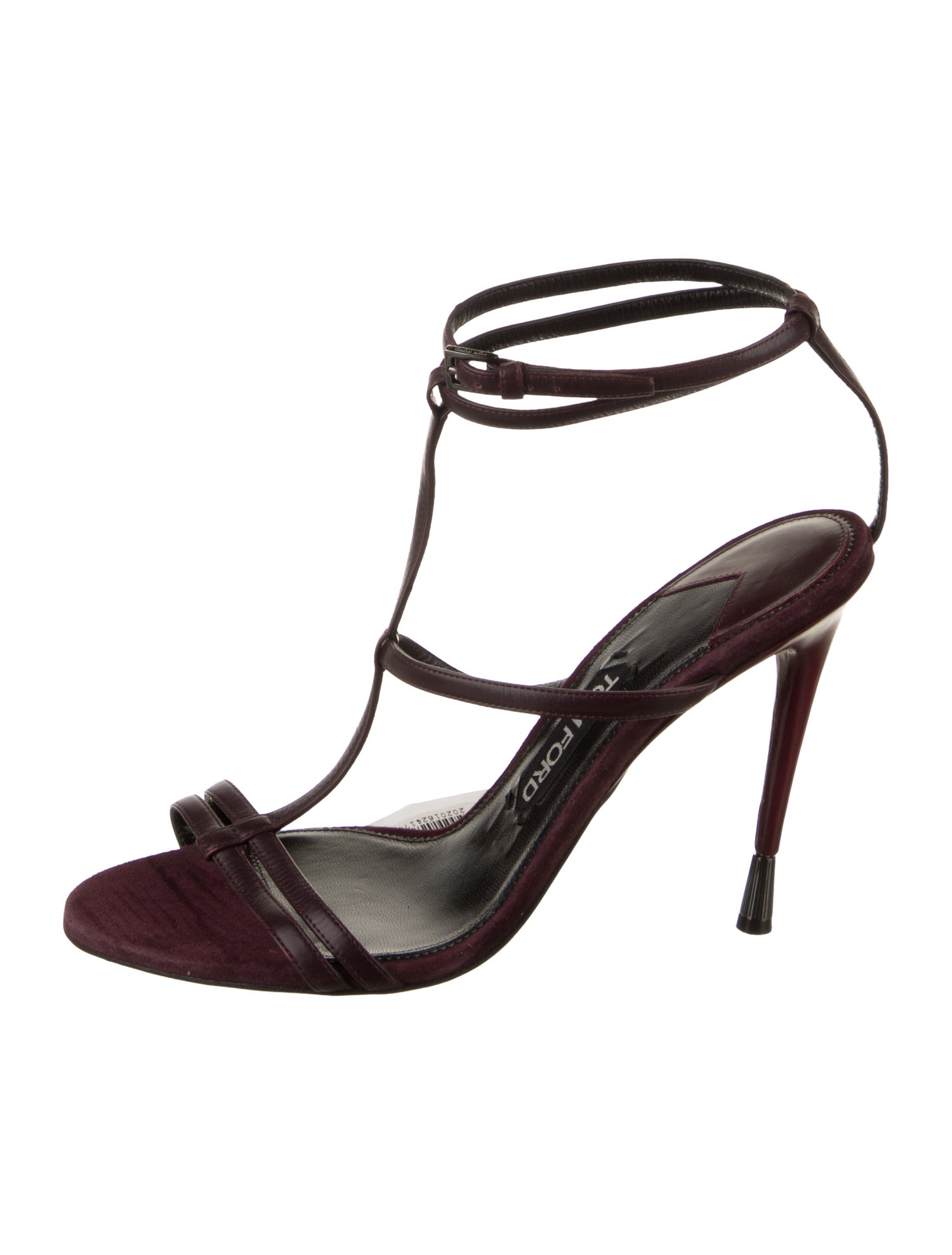 Tom Ford Leather T-Strap Sandals