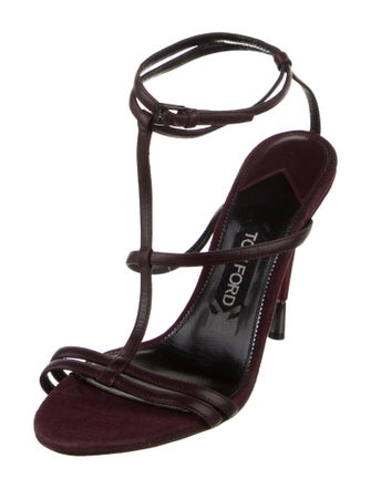 Tom Ford Leather T-Strap Sandals