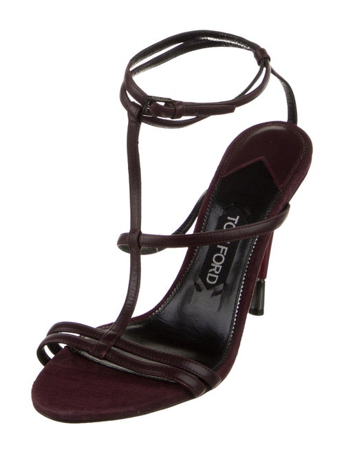 Tom Ford Leather T-Strap Sandals