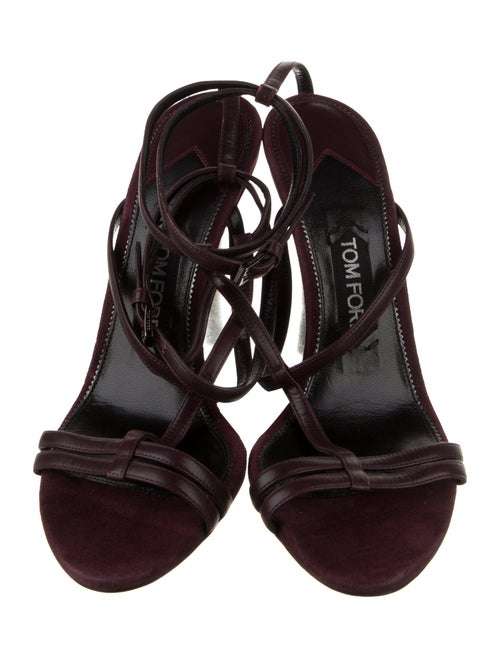Tom Ford Leather T-Strap Sandals
